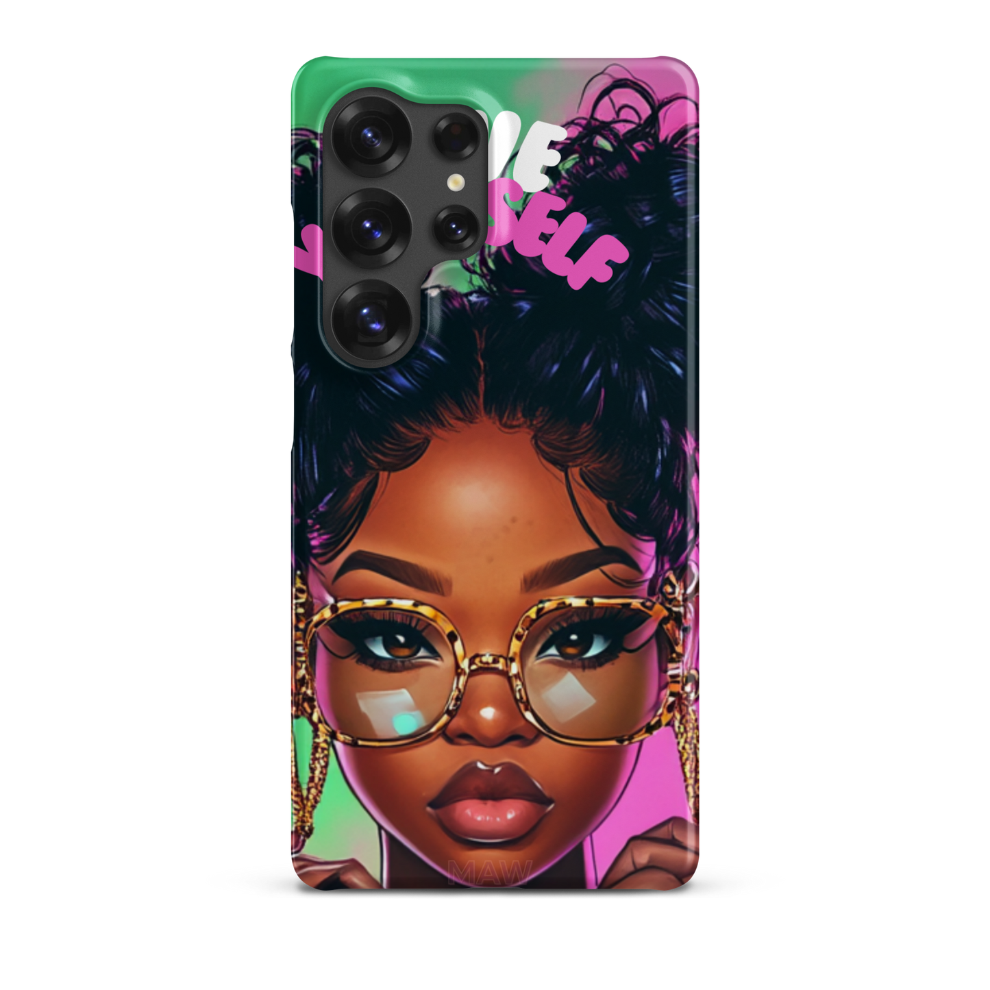 Coque afro Samsung design Denim Mon Afro World
