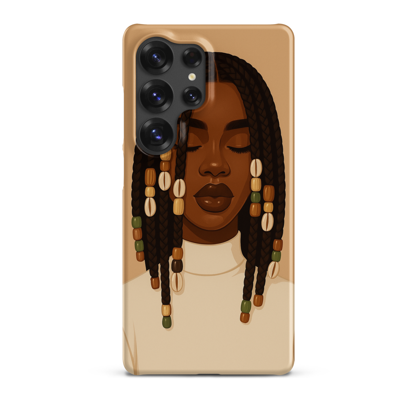 Coque afro Samsung design Perles Mon Afro World