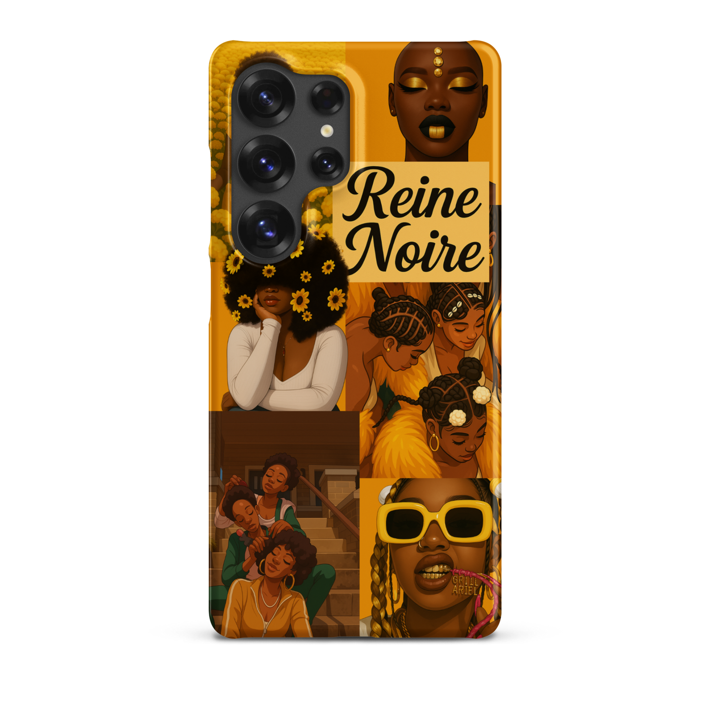 Coque afro Samsung design Denim Mon Afro World