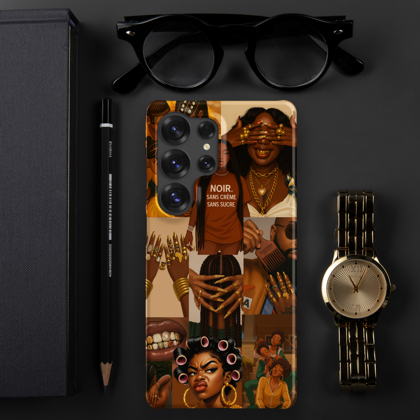 Coque Samsung Galaxy S – Design Afro "Crème"