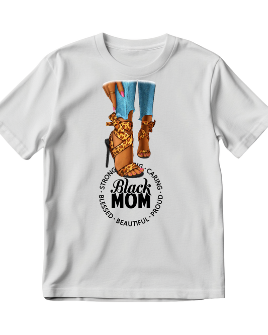 T-Shirt Black Mom