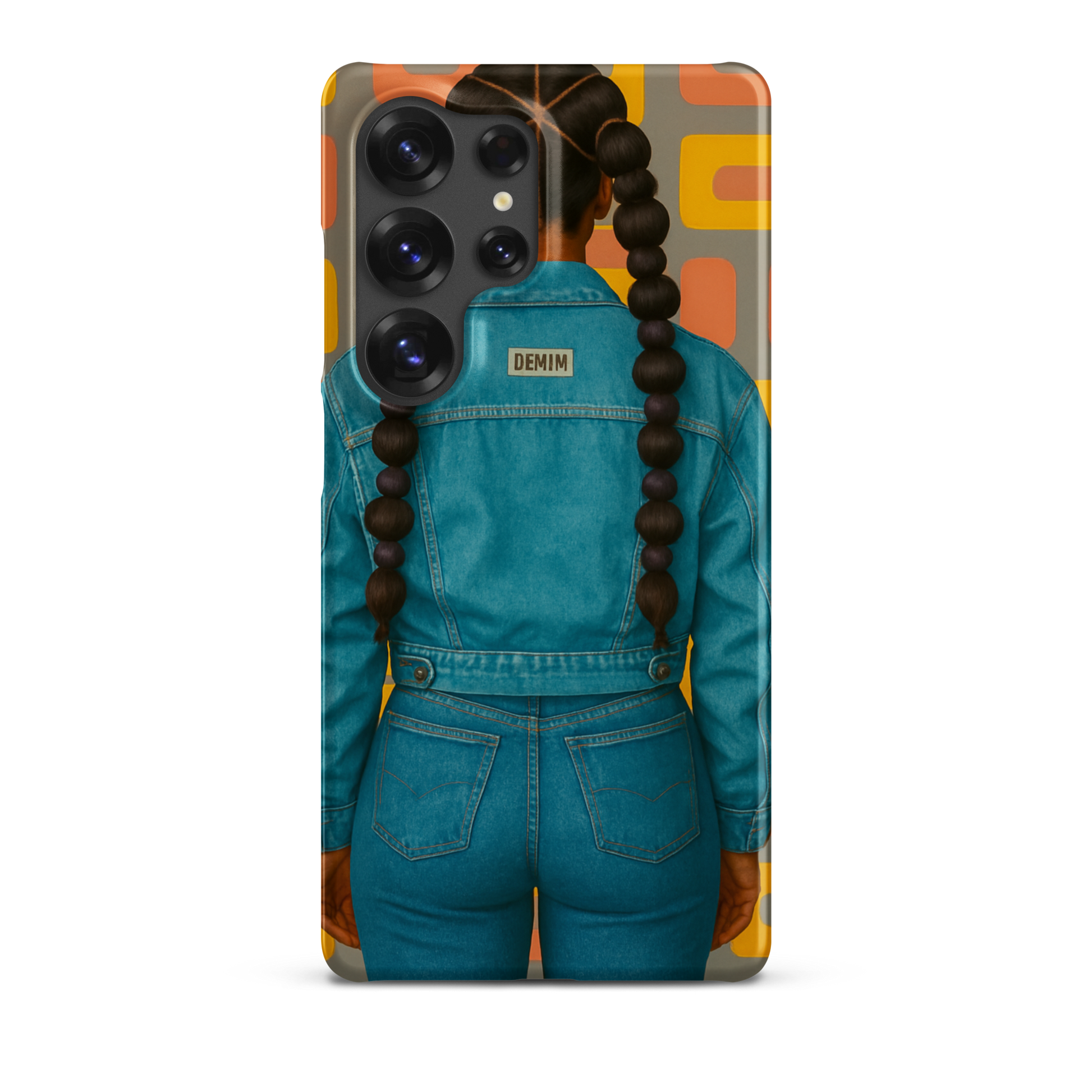 Coque afro Samsung design Denim Mon Afro World