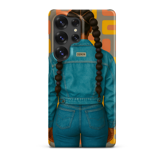 Coque afro Samsung design Denim Mon Afro World