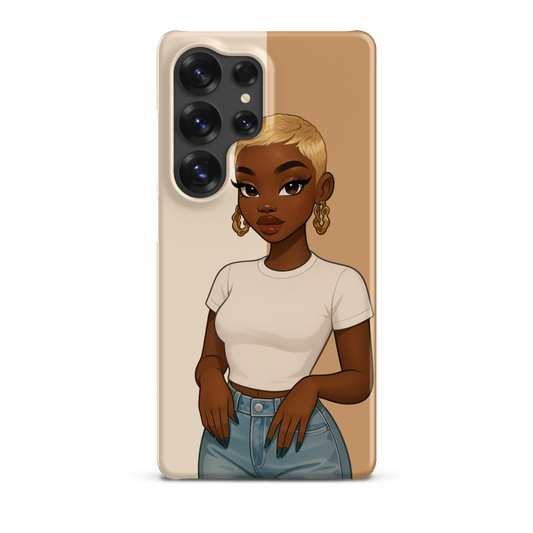 Coque afro Samsung design Denim Mon Afro World