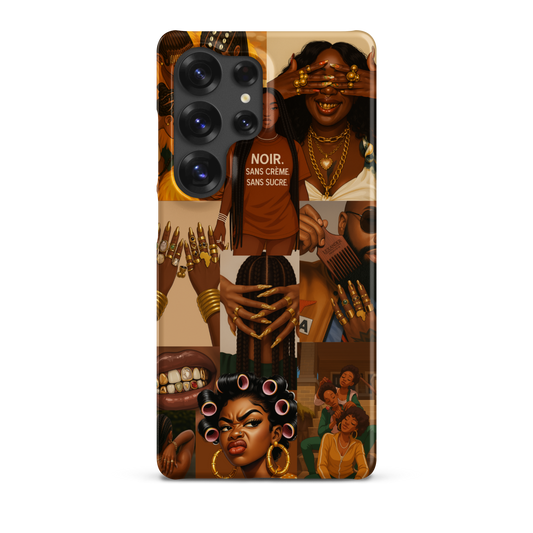 Coque afro Samsung design Crème Mon Afro World