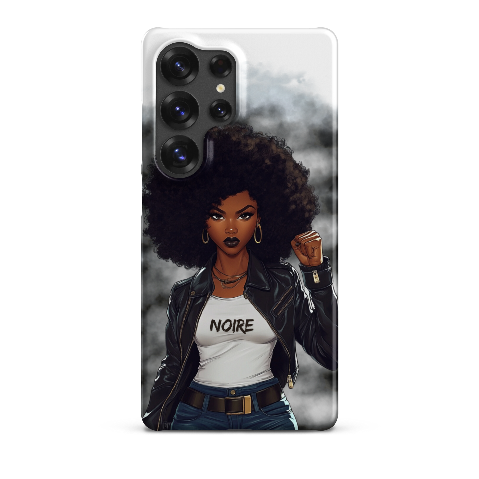 Coque afro Samsung design Denim Mon Afro World