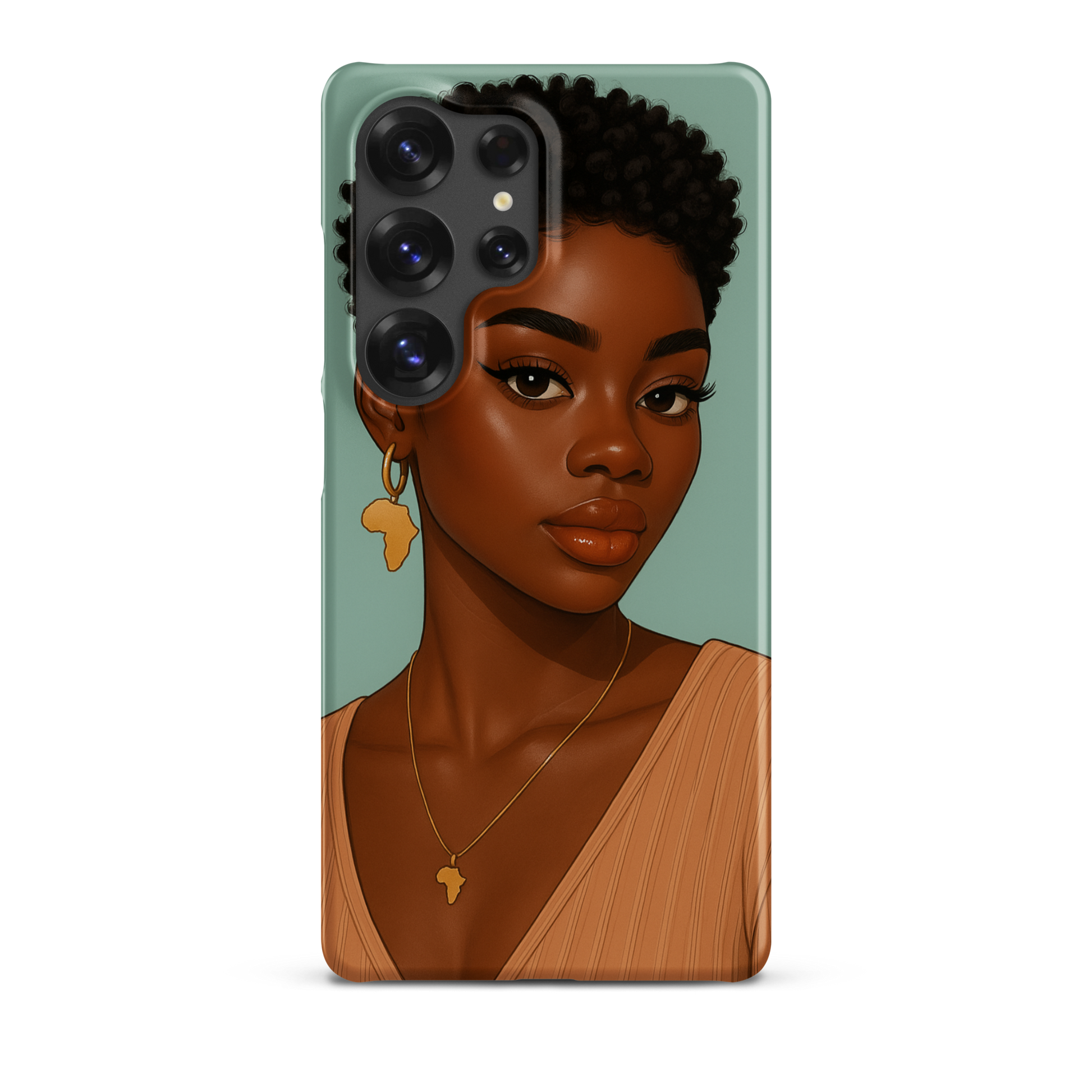 Coque afro Samsung design Denim Mon Afro World